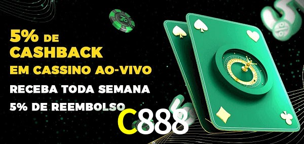 Promoções do cassino ao Vivo C888